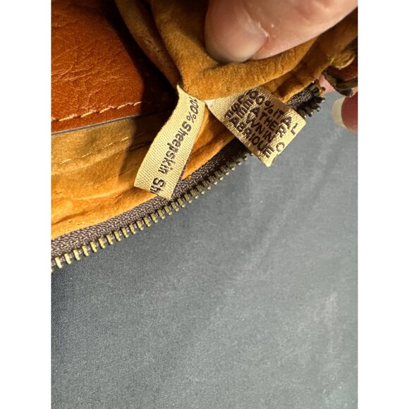 Patricia Nash Leather & Fur Trim Wristlet Zip Pouch - Picture 10 of 11